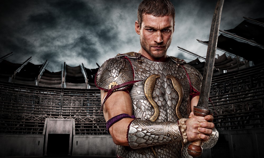  Spartacus (Blood and Sand, War of Damned, Vengeance e Gods of the Arena).