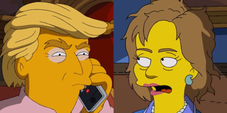  Os Simpsons apoiam Hillary Clinton