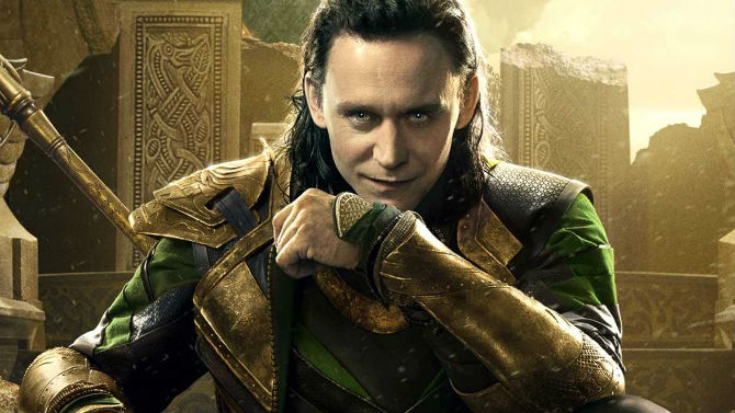  Thor: Ragnarok: Tom Hiddleston vestido como o vilão Loki