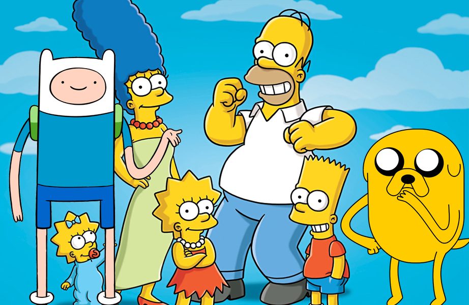  Os Simpsons lança uma nova abertura no formato de paródia ao desenho Hora de Aventura.