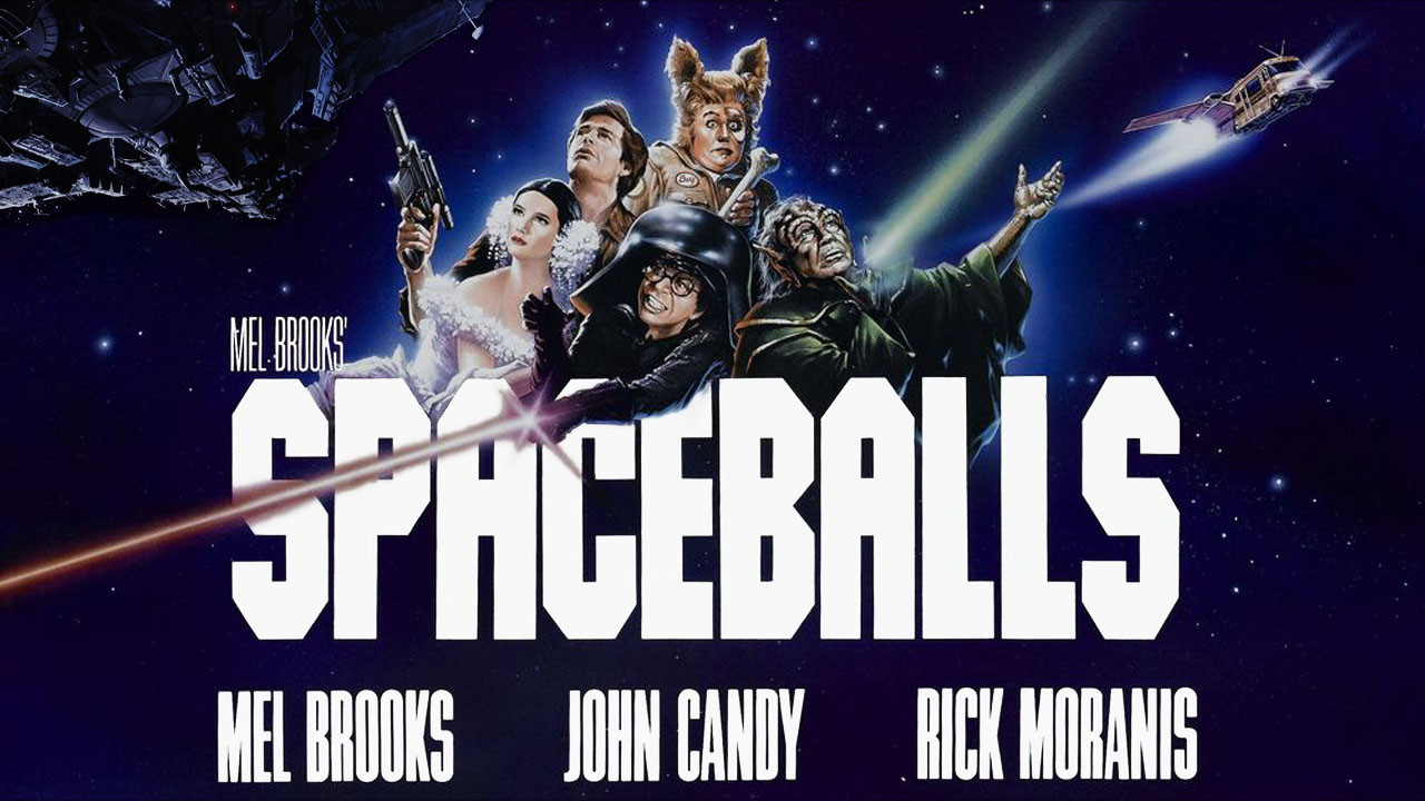 Spaceballs: S.O.S. – Tem um louco solto no espaço de Mel Brooks (Comédia sobre Star Wars).