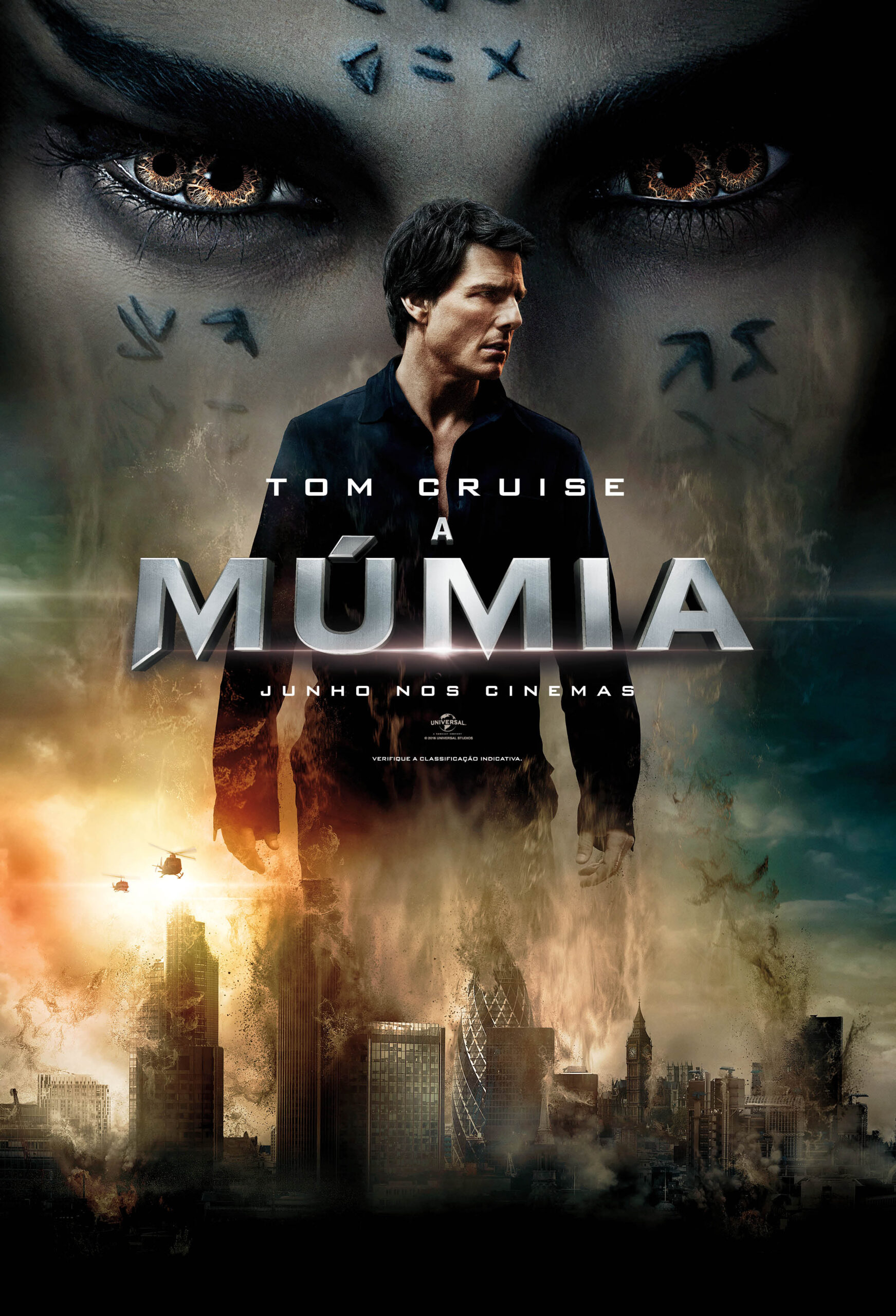 Cartaz nacional de “A Múmia” traz Tom Cruise à frente de princesa Ahmanet