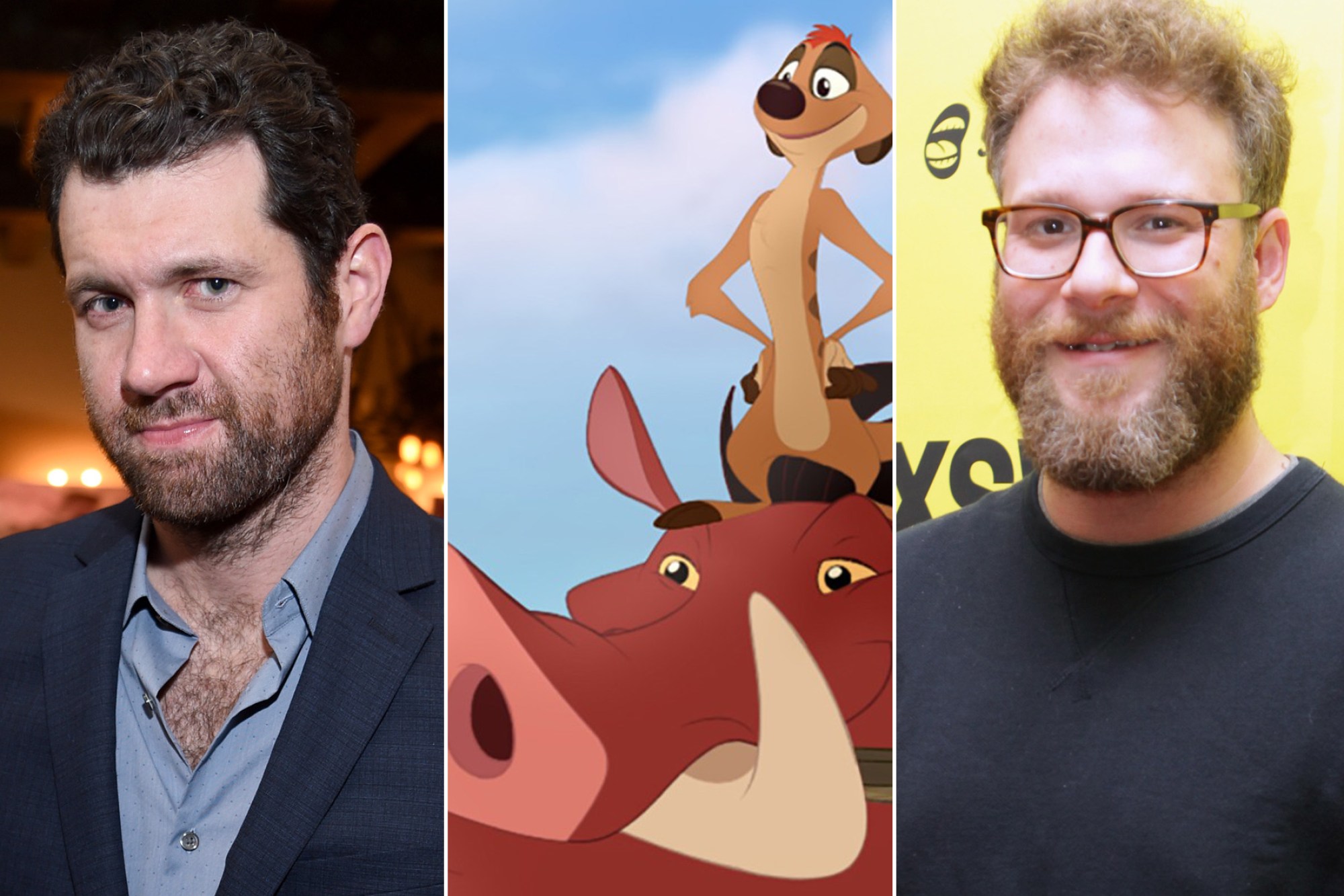 O Rei Leão: Seth Rogen e Billy Eichner serão Timão e Pumba