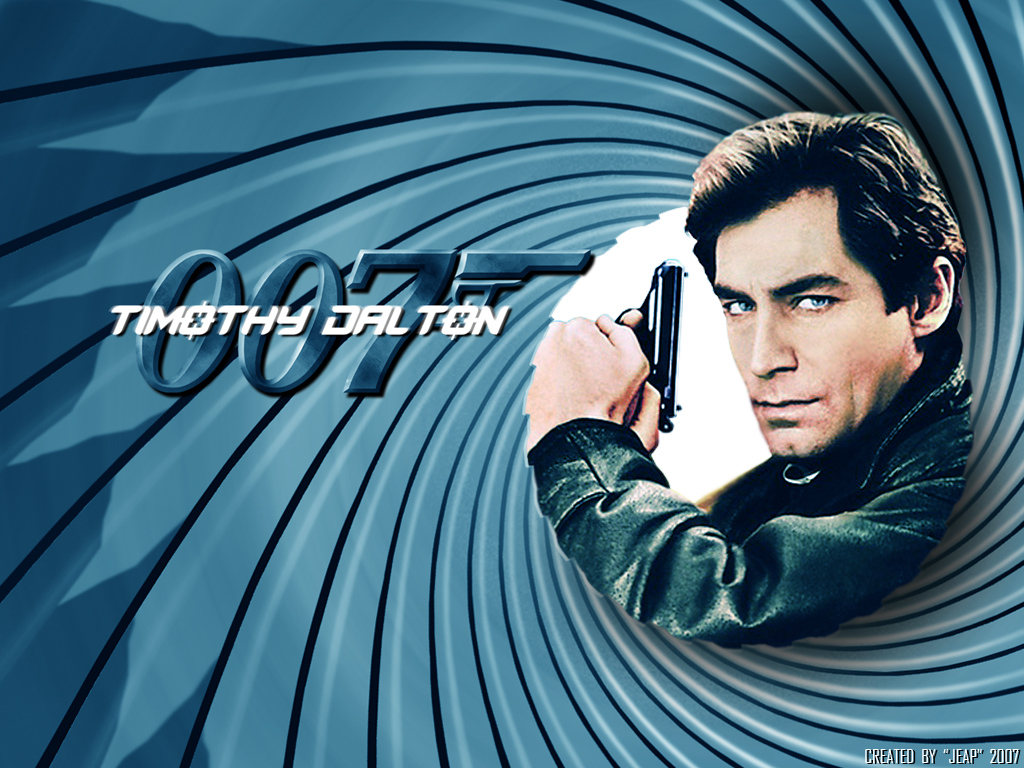 Timothy Dalton como James Bond de John Glen (1987 – 1989):