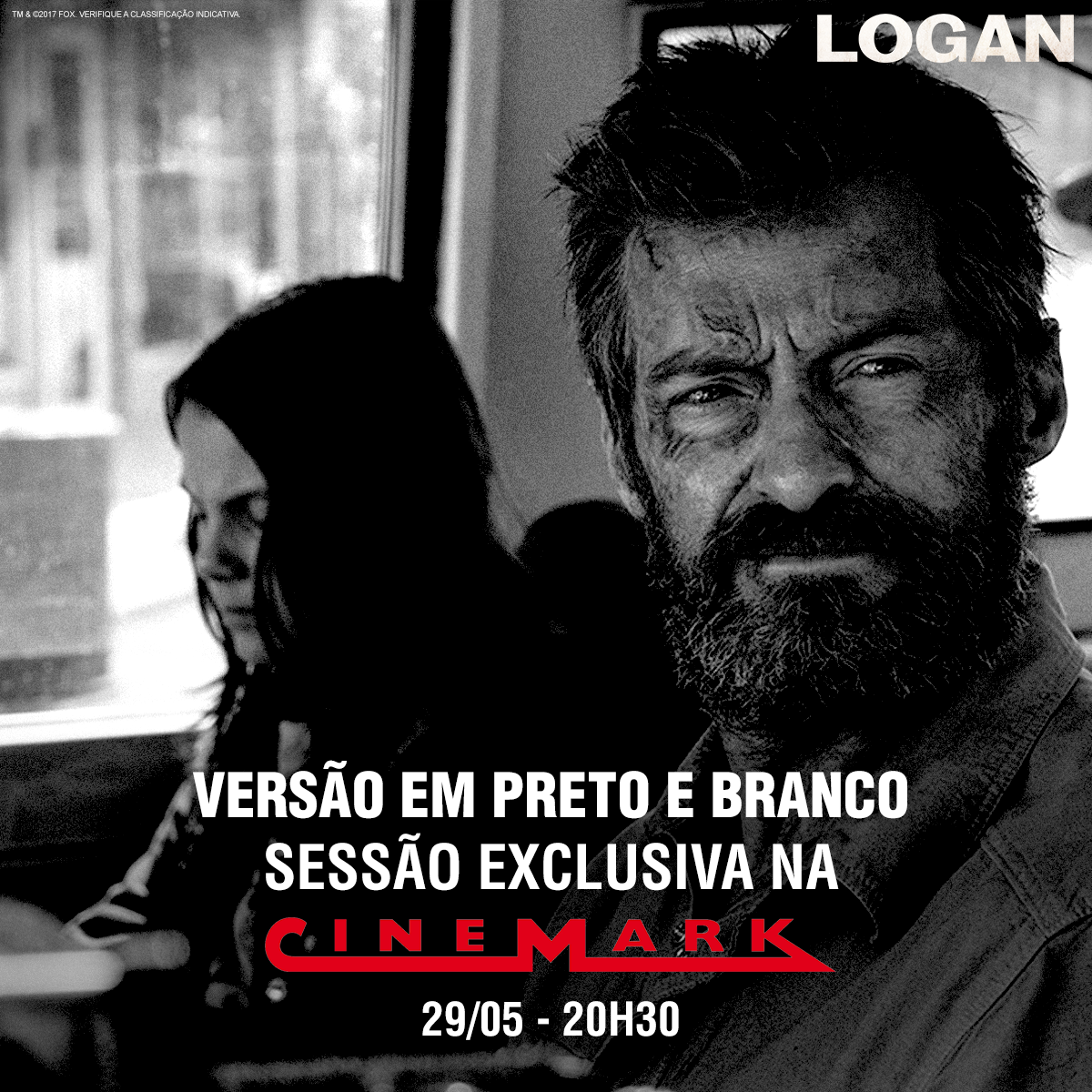 Logan em preto e branco: Exclusivo na Cinemark 29 de maio