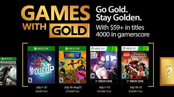 Confira os jogos da Xbox Live Gold para o mês de Julho