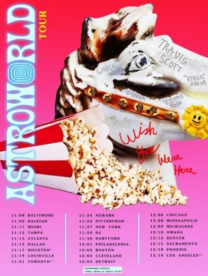  Travis Scott anuncia sua nova tournée, “Astroworld: Wish You Were Here”