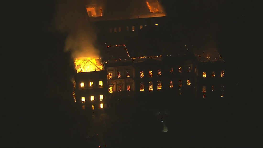 Incêndio no Museu Nacional: fruto do descaso e da corrupção.