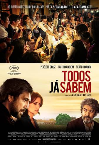  Longa dirigido por Asghar Farhadi, “Todos Já Sabem”, estreia no Brasil dia 21 de fevereiro