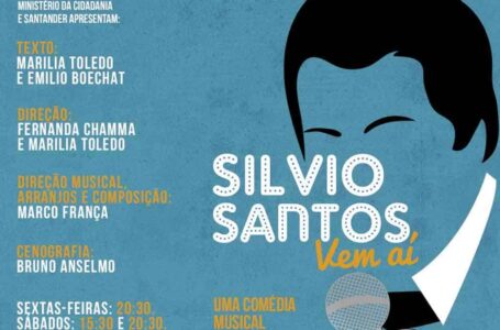 Comédia musical ‘Silvio Santos Vem Aí’, estreia no teatro 033 Rooftop.