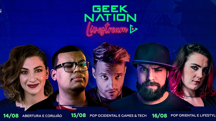  Geek Nation Livestream: filmes, séries, games e Kpop vão estar na programação de evento online