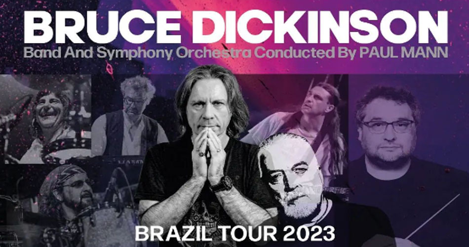 The Music of Jon Lord and Deep Purple com Bruce Dickinson, Banda e Orquestra chega ao Brasil em abril de 2023.