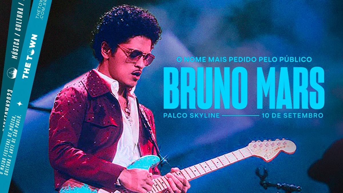 The Town 2023: Com exclusividade no Brasil, Bruno Mars é headliner do Palco Skyline