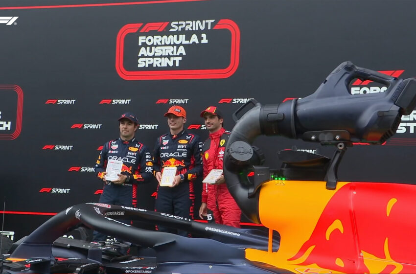  Mesmo com chuva, Verstappen vence sprint da Áustria