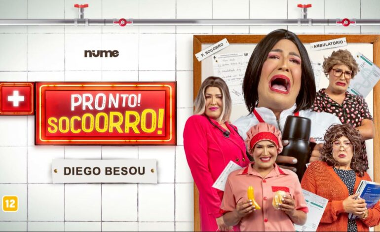 Diego Besou Traz o Hilariante Show Pronto! Socoorro! para São Paulo