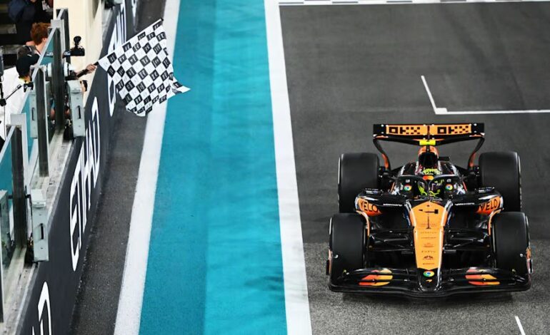 Norris vence em Abu Dhabi e McLaren é campeã de 2024