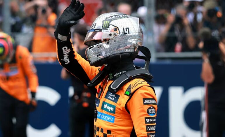 Sprint da Fórmula 1 em Miami tem chuva, caos e vitória de Norris após estratégia certeira