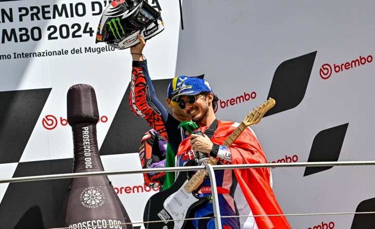 Bagnaia brilha em Mugello com dobradinha italiana após dominar sprint e corrida principal no GP da Itália 2024