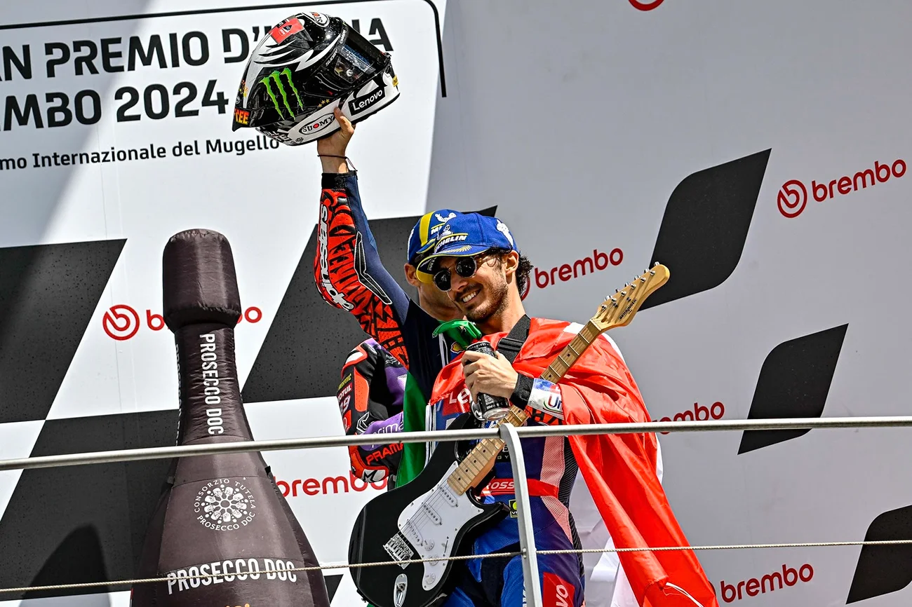 Bagnaia brilha em Mugello com dobradinha italiana após dominar sprint e corrida principal no GP da Itália 2024