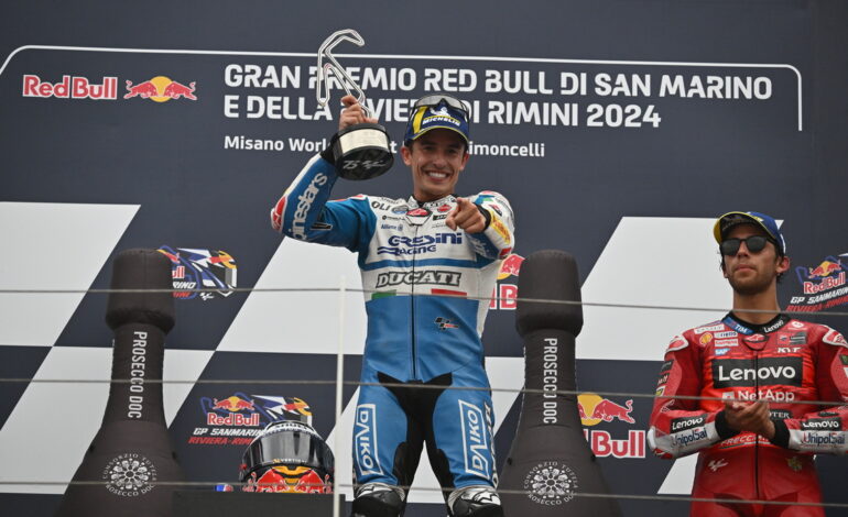 Jorge Martín vence sprint e Marc Márquez triunfa na corrida principal no GP de San Marino