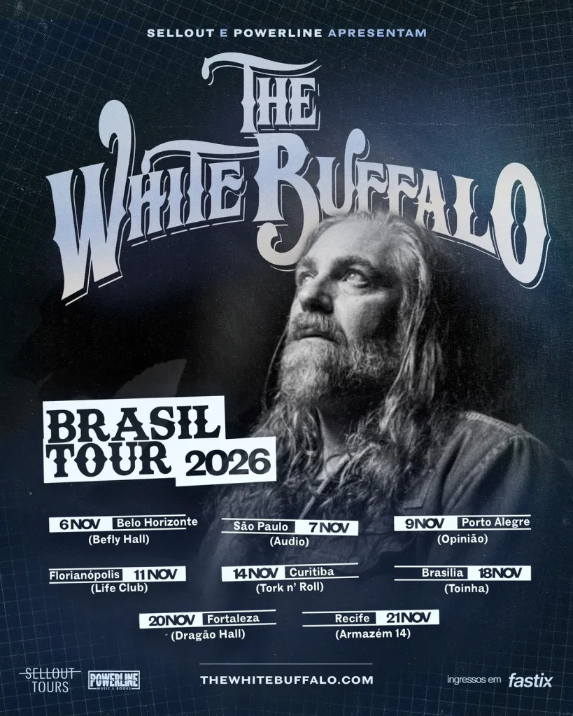 The White Buffalo retorna ao Brasil em 2026 com turnê ampliada