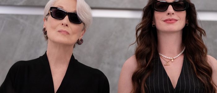 (L-R): Miranda Priestly (Meryl Streep) and Andie Sachs (Anne Hathaway) in 20th Century Studios' THE DEVIL WEARS PRADA 2. Photo by Macall Polay. © 2025 20th Century Studios. All Rights Reserved.