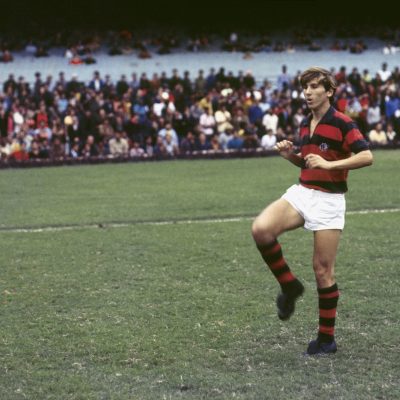 Zico no início de carreira no Flamengo, em 1971.
