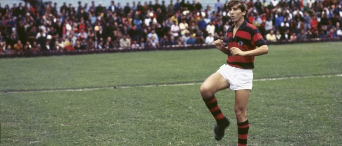 Zico no início de carreira no Flamengo, em 1971.